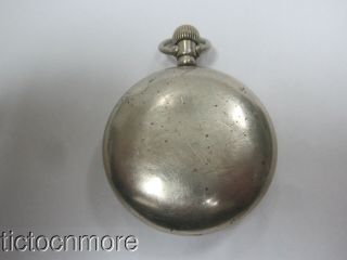 ANTIQUE AMERICAN WALTHAM GRADE No 3 FANCY PAINTED DIAL 18s POCKET WATCH d.  1892 6
