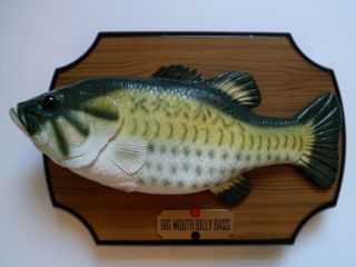 Gemmy Big Mouth Billy Bass Animated Singing Fish 1999 Vintage