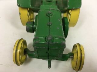 Vintage Vindex Model D John Deere Cast Iron Tractor 6 1/2 