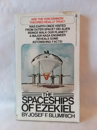 Josef Blumrich The Spaceships Of Ezekiel Vintage 1973 Pb Ufo Alien.