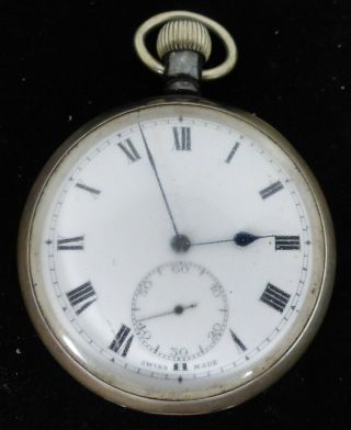 Antique Dennison Sterling Pocket Watch