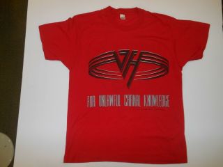 Rare Vintage 90s Van Halen For Unlawful Carnal 1991 Tour T Shirt Large