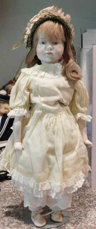 K Star R 101 18 " Porcelain Bisque Artist Signed Repr Of Antique Doll Patti Gene