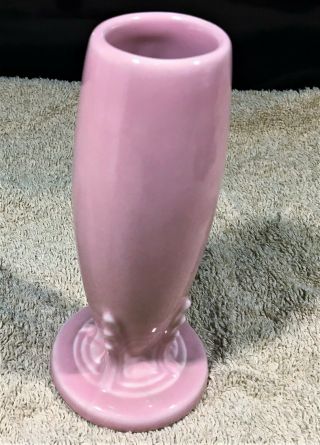 Vintage Fiesta Ware Bud Vase Pink Art Deco Hlc Homer Laughlin Lovely