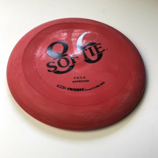 Black Logo 1984 Vintage Wham - O Frisbee Red 86 Softie Disk Putter