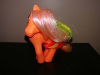 Vintage G1 My Little Pony Tropical Sea Breeze - Orange Pegasus - Fish Mlp