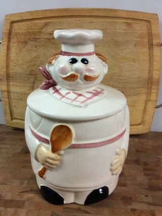 Vintage Fat Chef Cookie Jar Made In Japan