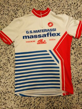 Vintage Castelli Italian Biking Cycling Jersey - Massaflex
