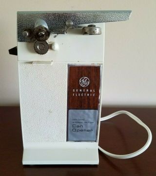 Vintage 1970s Ge General Electric Automatic Can Opener D2 - Ec32 Off White