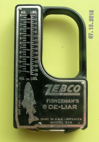 Vintage Fishing Tape Zebco Fisherman 