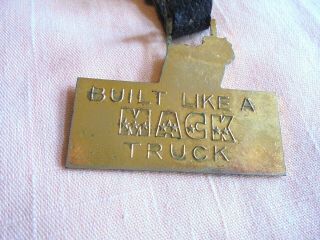 Vintage Mack The Greatest Name in Trucks Patriotic Enamel Advertising Watch Fob 3