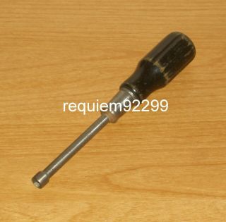 Vintage Stevens Tool Usa Spintite 3408 1/4 Nut Driver 6 - 1/4 " L Black Wood Handle