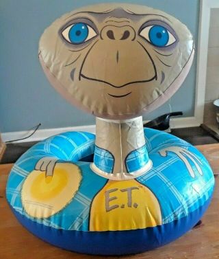 Rare Coleco E.  T.  The Extra Terrestrial Inflatable Swim Ring - 1982 Vintage Vtg