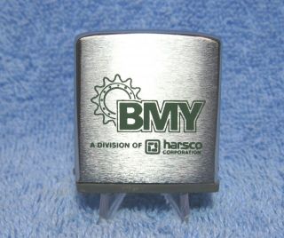 Vintage Zippo Pocket Tape Measure Advertising Bmy Division Of Harsco Corporation