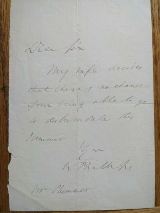 Wendell Phillips Autographed Vintage Handwritten Letter Slavery Abolitionist