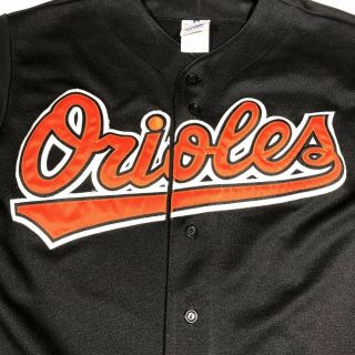 Vintage Baltimore Orioles Jersey Majestic Mens Size Large Made In USA Polyester 3