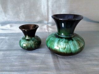 Vintage Blue Mountain Pottery Canada BMP Bulb Base Vases 3