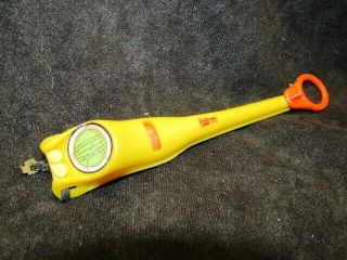 12 " G I Joe Doll Vintage Accessory Metal Or Mine Detector Yellow And Red