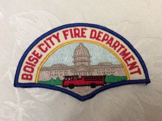 Vtg Boise City Idaho Fire Department Patch