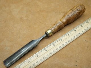 Old Tools Vintage Geo Parr 3/4 " 7 Sweep Straight Wood Carving Gouge