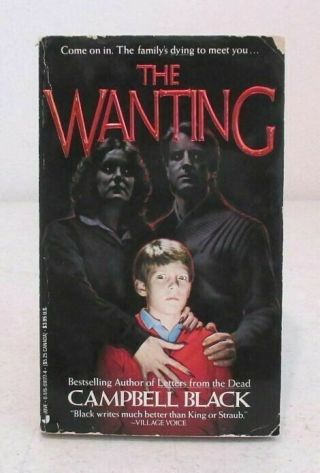 The Wanting By Campbell Black (1987,  Paperback,  Jove) Vintage Horror