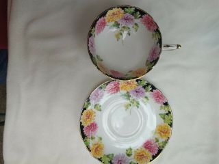 Paragon Mums Bone China Tea Cup & Saucer,  Vintage England,  By Appointment.  Mum ' s 7