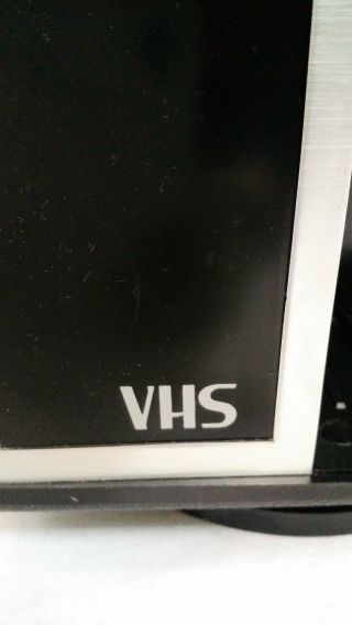 Vintage VHS Video Tape Holder 12 Cassette Rotating Storage Caddy Black Silver 5