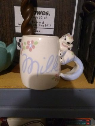 Hard To Find.  Vintage Hand Crafted Twin Winton Milk Mug California Pottery.