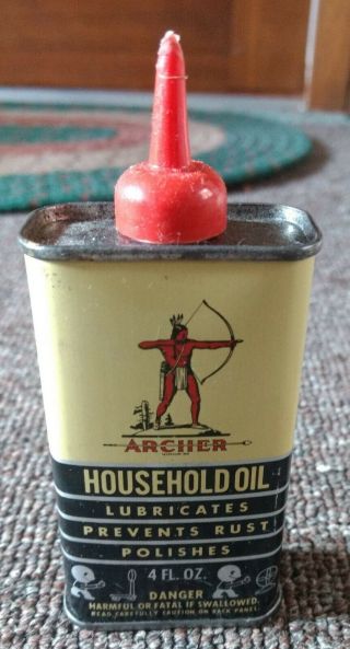 Vintage Archer Household Oil " Handy Oiler ".  Omaha,  Nebraska