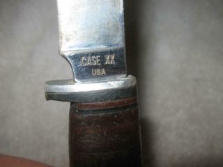 Vintage Case XX USA Fixed Blade Camping Knife,  315 - 4 - 3/4,  Made In USA 3