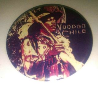 Vintage Jimi Hendrix Voodoo Child Pin - Feel The Acid Grooves