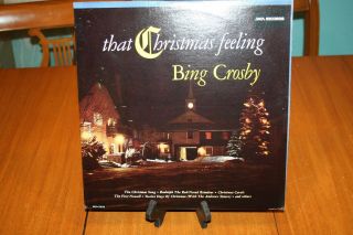 Vintage That Christmas Feeling Bing Crosby Vinyl Record Lp Album