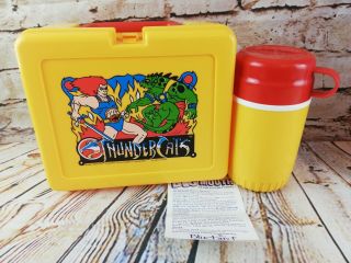 Vintage 1981 / 1985 Bluebird Toys Thundercats Lunchbox & Flask