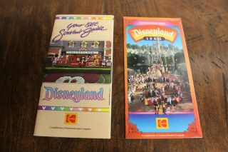 Vtg Disney Ephemera 1985 & 1986 Disneyland Souvenir Guide Disney Collectable