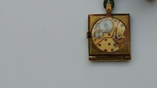 Vintage Jean Perret pocket watch in leather pouch 4