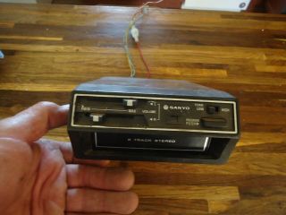 Vintage Sanyo Car 8 Track Tape Player Model Ft 816,