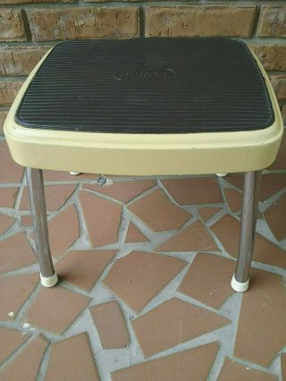 Vintage Cosco Step Stool - Yellow And Black Stool