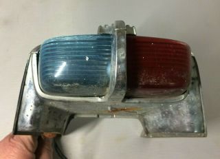 Vintage Boat Marine Hardware Kainer 927 Bow Light Blue And Red 1950’s Man Cave