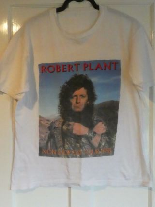 Vintage Tour T Shirt Robert Plant Non Stop Go Tour 1988 Led Zeppelin