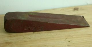 Vintage Antique Warren - Teed 4 Lb.  Wood Splitting Wedge Heat Treated 8 "