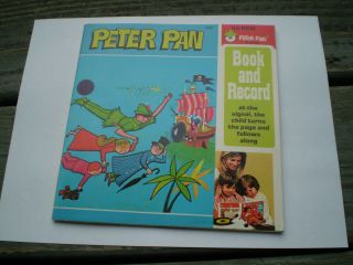 Vintage Peter Pan 1939 Read Along Book & 45 Rpm Record Set