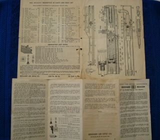 Benjamin Air Rifle Co Instruction Sheet & Parts List Benjamin Beacon Repair Form