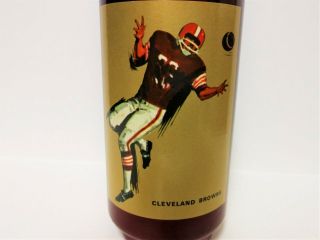 Very Rare Vintage Libbey Glass Nfl Shiny Red Cleveland Browns Afc Cooler Glass