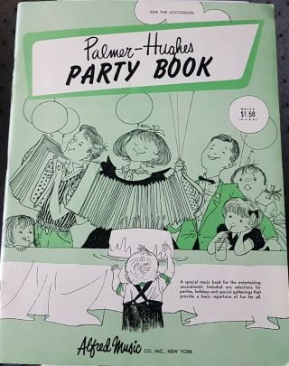Vtg Palmer Hughes Accordion Party Book Course Lesson Book