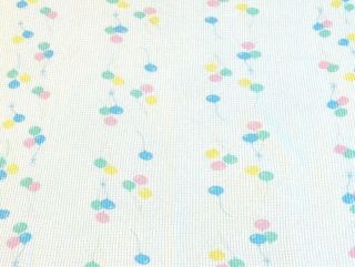Baby Morgan Pastel Balloon Thermal 100 Cotton Waffle Weave Blanket Vintage USA 3