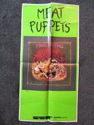 Meat Puppets S/t Self Titled Vintage 1982 Sst Lp Promo Poster 13 1/2 " X 27 1/4 "