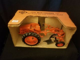 Scale Models 1/16 Allis Chalmers 1948 Model G With Plow Farm Toy Tractor Vintage