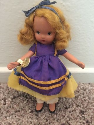 Vintage Nancy Ann Storybook Doll Bisque Frozen Leg Goldilocks