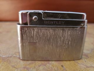 Bentley Butane Gas Lighter Vintage From Austria Chrome Silver Vintage