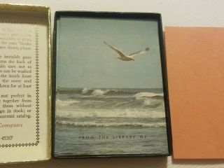 Vintage ANTIOCH Bookplates RARE Seagull Ocean From The Library Of 36 in Org Box 4
